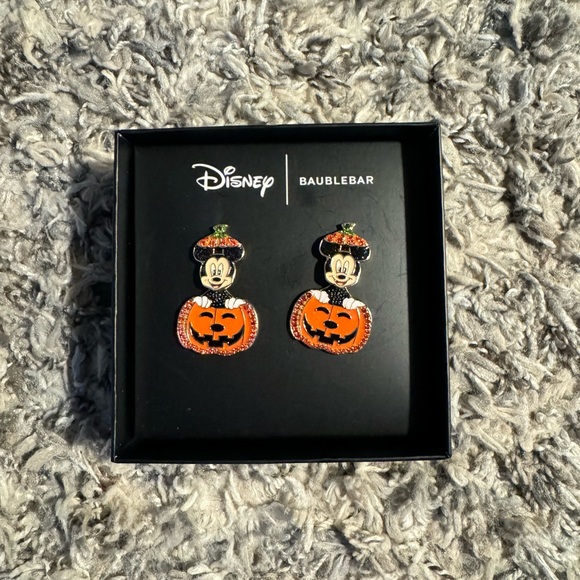 BaubleBar Halloween Mickey Pumpkin Earrings - Picture 1 of 1